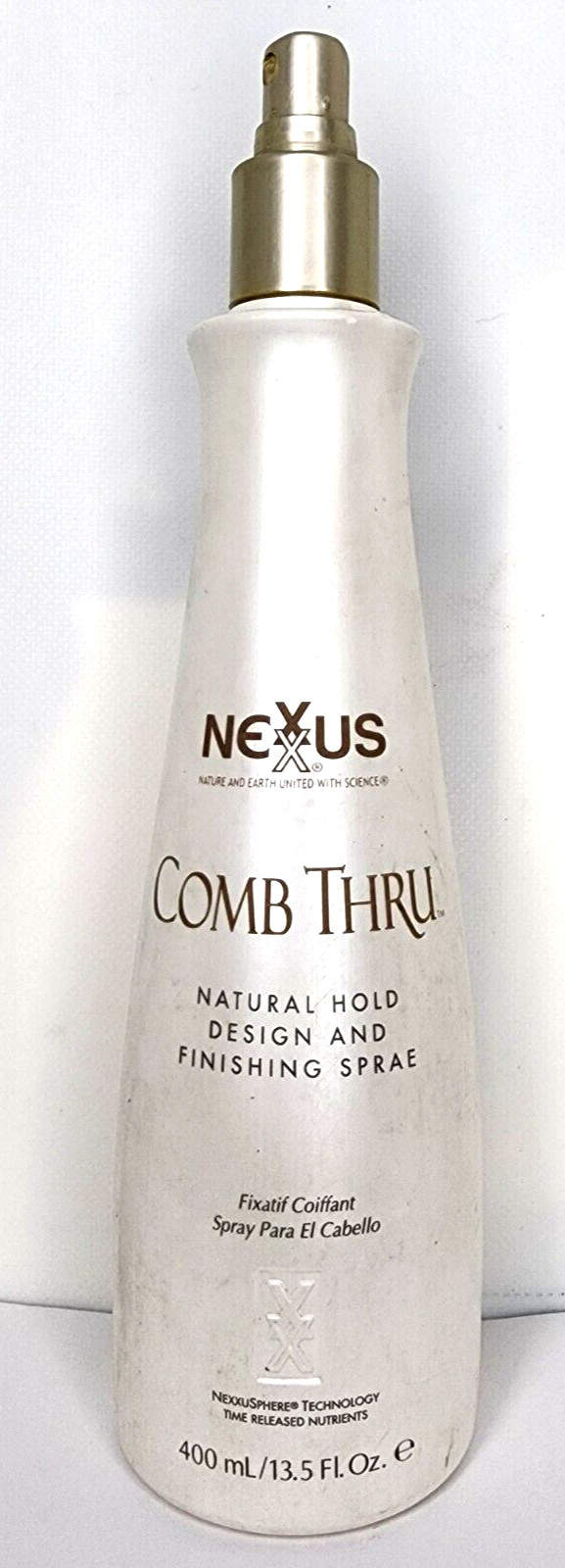 Nexxus COMB THRU NATURAL HOLD DESIGN and FINISHING SPRAE 13.