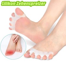 2x Silikon Zehenspreizer Hallux Valgus Zehenschutz Zehenkorrektur Zehentrenner