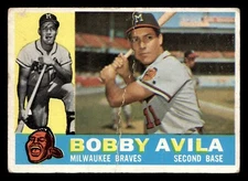 1960 Topps BOBBY AVILA #90 GD Milwaukee Braves