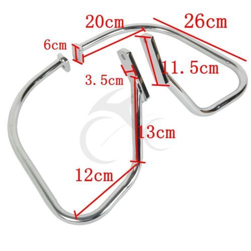 Saddlebags Guard Rail Crash Bar Fit For Harley Softail Heritage Springer FLST US - Picture 4 of 10