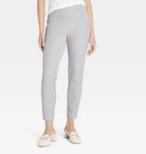 A New Day Pants Women  s Side Zip Skinny Ankle High Rise Size 4R Gray New