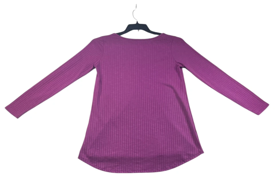 LulaRoe Blouse Womens Size XS Purple Long Sleeve Stretch - Изображение 2 из 4