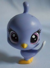 Littlest Pet Shop TENSEY LEE Blue Quail Bird #258 LPS Bobble Head Animal Doll