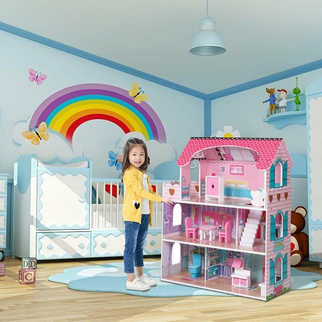 ebay wooden dolls house furniture