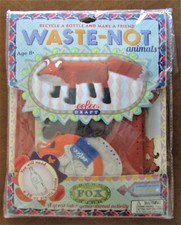 WASTE-NOT ANIMALS:  FOX Age 8+ craft kit UNOPENED