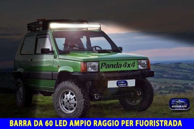 Barra Led Fiat Panda auto off road fuoristrada 4x4 luci ...