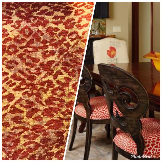 red and animal print
