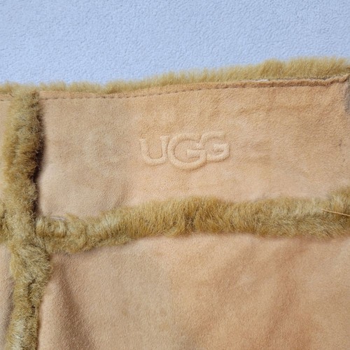 Vintage Ugg Leather Faux Fur Mini Skirt M - Picture 3 of 9