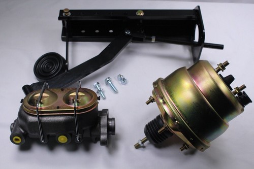 1947 1951 1952 Chevy Under Dash Mount Pedal 7" Dual Booster Master Cylinder Kit - Bild 2 von 6