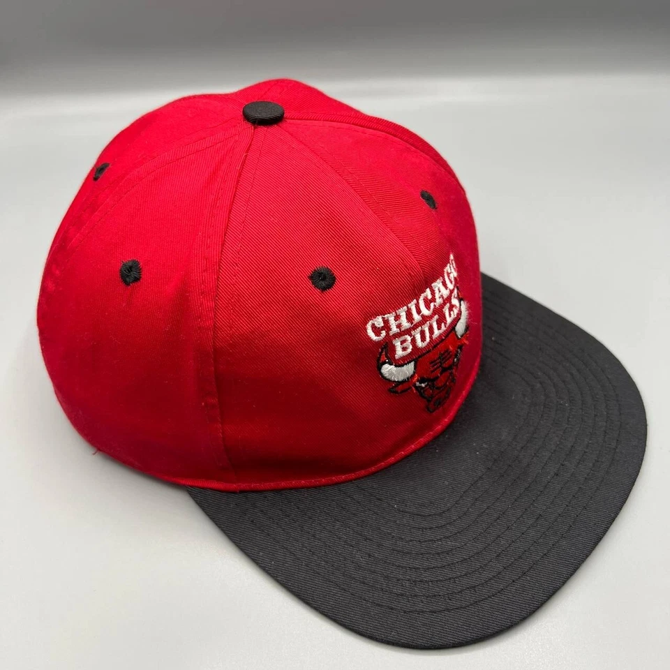 De colección Chicago Bulls Sombrero Hombres Rojo Negro Drew Pearson NBA Snap Back Gorra Jordan Foto 3 de 4