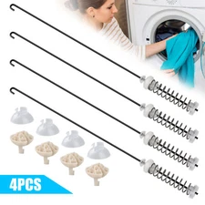 4 PCS Washer Suspension Rod Spring Kit for Whirlpool W10780045 W10780053 Kenmore