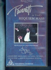 VV5. VHS MUSIC VIDEO TAPE - PAVAROTTI IN VERDI'S REQUIREM MASS