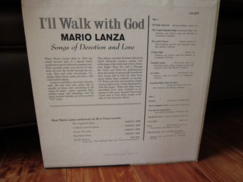 MARIO LANZA 'I'LL WALK WITH GOD' - RCA VICTOR VINYL - Bild 2 von 2
