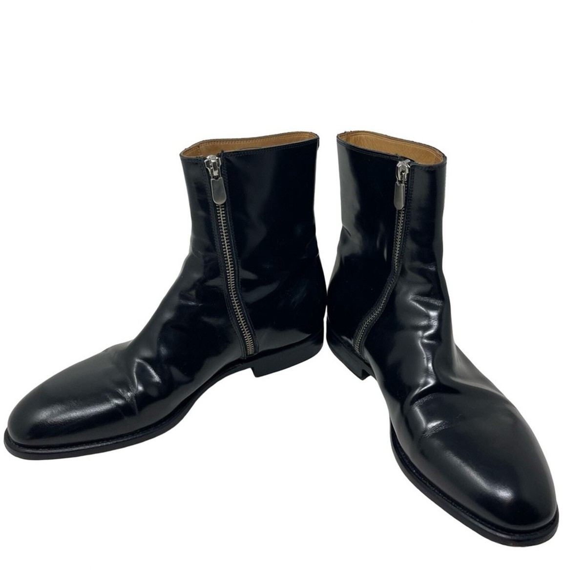 Armando Cabral black leather side zip boots sz 40 US 7 | eBay display picture 2