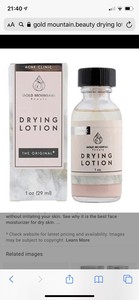 gold mountain drying lotion