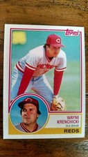 1983 Topps Wayne Krenchicki #374 Ex-nmnt Cincinnati Reds