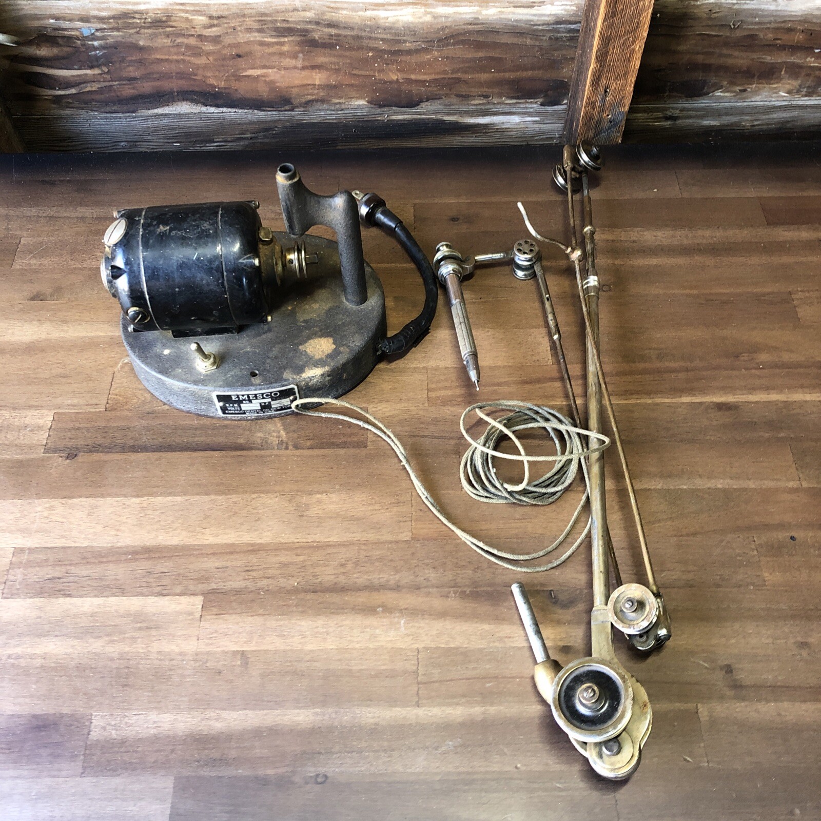 Antique Emesco No. 90 Belt Driven Dental Drill W/amr eBay