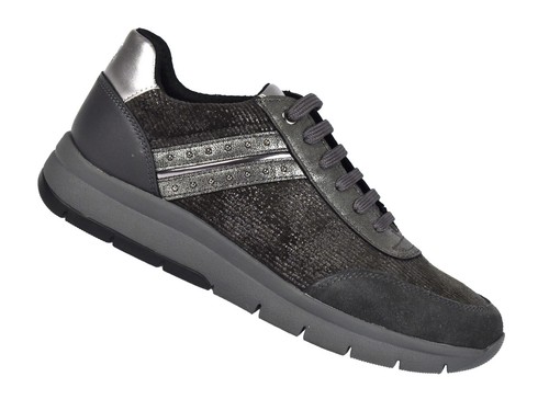SCARPE SNEAKERS DONNA GEOX INVERNO D929GB 0PWBC C9004 CALLYN ANTHRACITE |  eBay