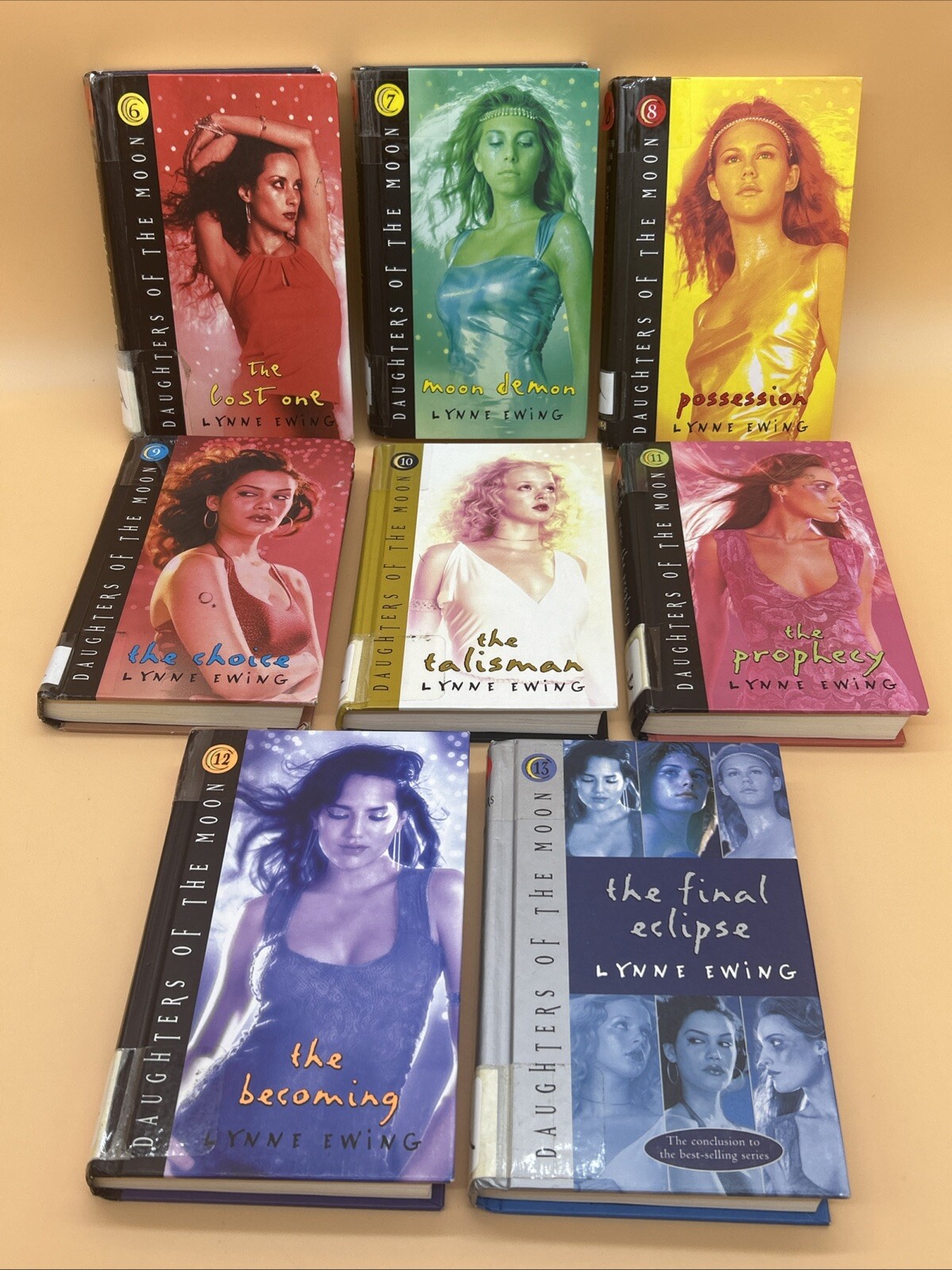 Daughters Of The Moon Book Lot Of 8 Hardback First Editions Lynne Ewing #s 6-13