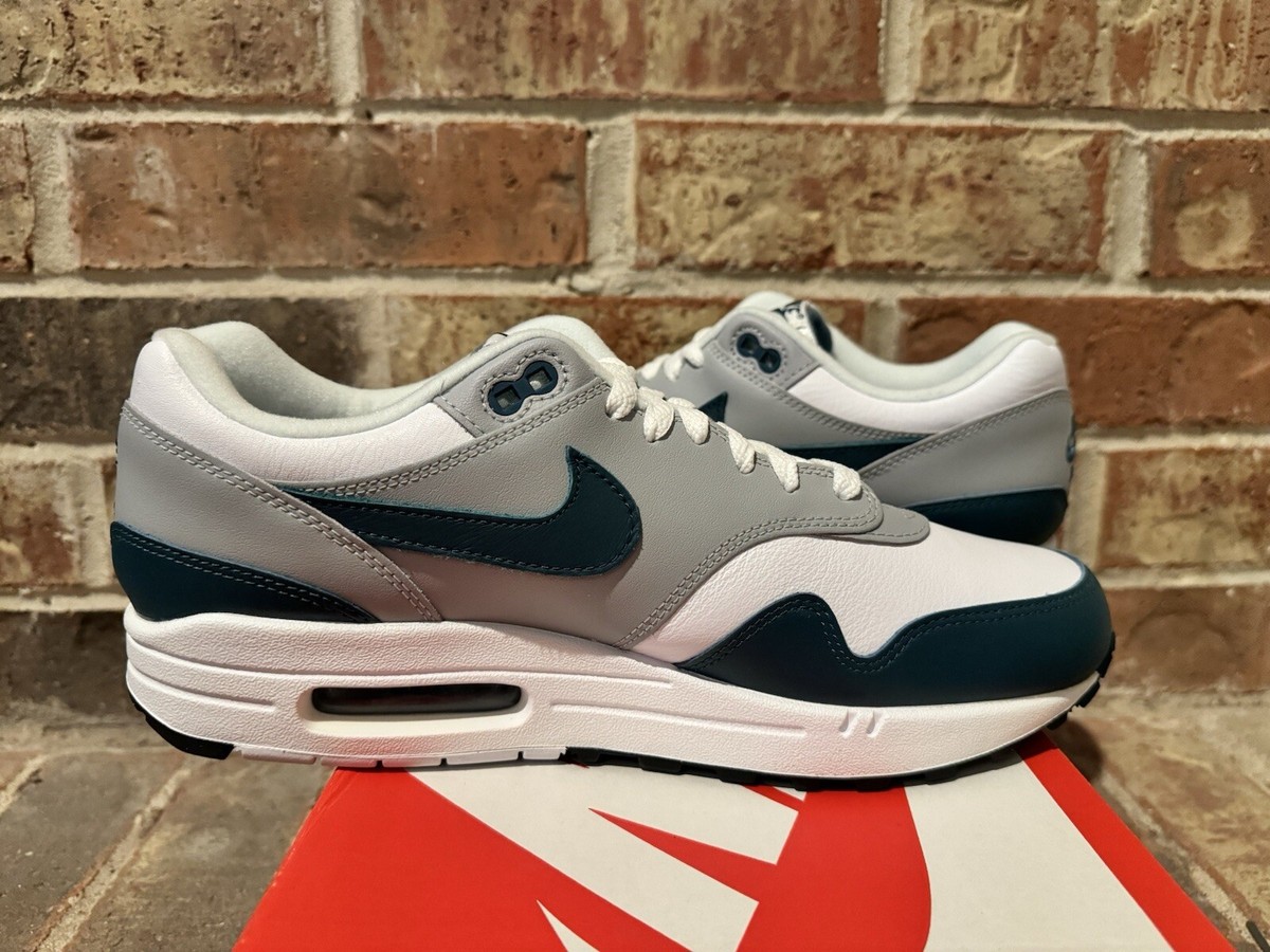 New 10 Nike Air Max 1 LV8 Retro Dark Teal Green White Grey Run