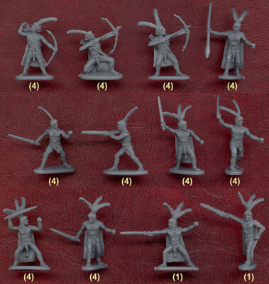 Caesar Miniatures #022 - RETIRED - Ancient Libyan Warriors - 1:72nd scale mib