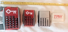 Mixed lot of 4 promotional handheld calculators - various conditions