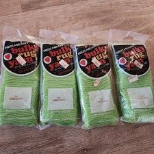 Vtg Red Heart Latch Hook Bulky Rug Yarn Lime Green 624 NOS 4pkgs of 320pcs