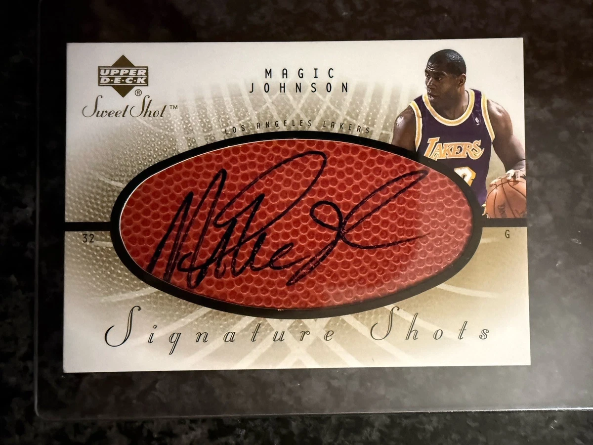 Panini Magic Johnson Basketball Autographed Sports Trading Cards