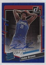2023 Donruss Rated Rookie Choice Blue Signatures 14/49 Kobe Brown #268 Auto 07mp