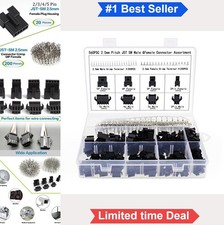 JST SM Connector Kit 560Pcs 2.5mm Pitch 2 3 4 5 Pin Male Female Housing Plug