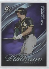 2019 Bowman Platinum Wal-Mart Presence Purple Foil /250 Matt Chapman #PP-4 9pd
