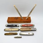 Pocket Knives 7 Vintage Knives -Purina Kutmaster Kabar -Imperial -Colonial -Coke