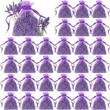 Reginary 30 Pack Lavender Sachets Bags Bulk for Drawers and Closets Purple