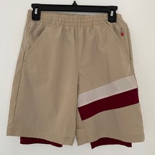 Wilson Boy  s Dual Layer Lined Athletic Shorts Size L