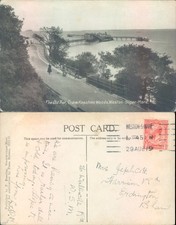The Old Pier Weston super Mare F Keene 1905 postmark Sea Cities Towns Tourism