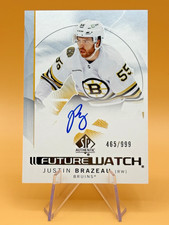 2024-25 SP Authentic Hockey #129 Justin Brazeau /999 Future Watch Autograph RC!!