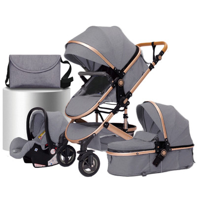 Easy-folding multifunctional stroller, pram, safety seat, compliant with norms