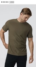 Vuori Strato Tech Tee Shirt Mens Large moss green heather Short Sleeve V126 NWT