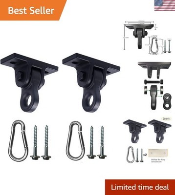 Heavy Duty Aluminum Swing Hangers   5000 lb Capacity, 2 Pack for Indoor/Outdoor