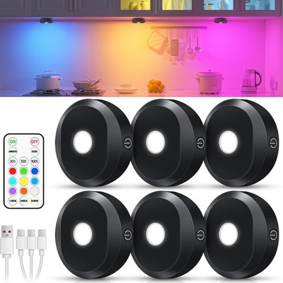 WILLED Vitrinenbeleuchtung LED,USB Aufladbar LED Spots Akku mit