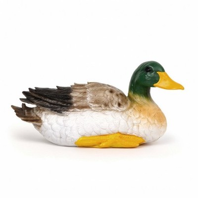 Stockente aus Kunstharz Lebensecht Stockenten-Gartenfigur Langlebig