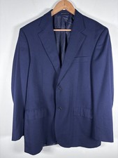 Bachrach by Ermenegildo Zegna Trofeo Blazer Sport Coat Mens 44R Navy 100 Wool