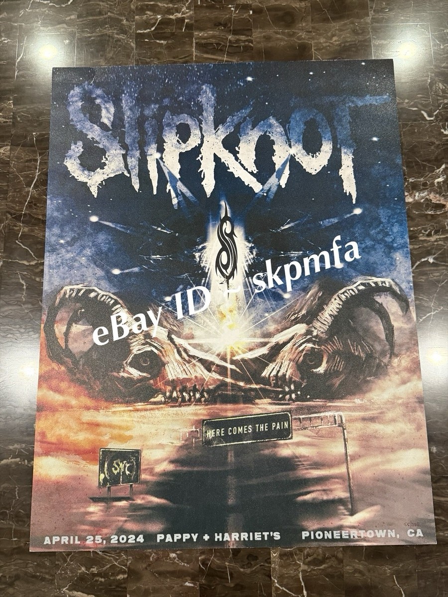 SLIPKNOT Poster Pioneertown CA 💯 Official Merch 18x24 Pappy