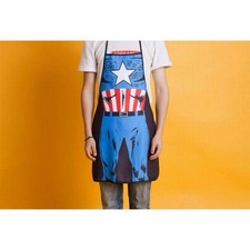 Image of Mens Apron Kitchen Chef Novelty Cooking Bbq Funny Aprons Super Hero Gift Unisex
