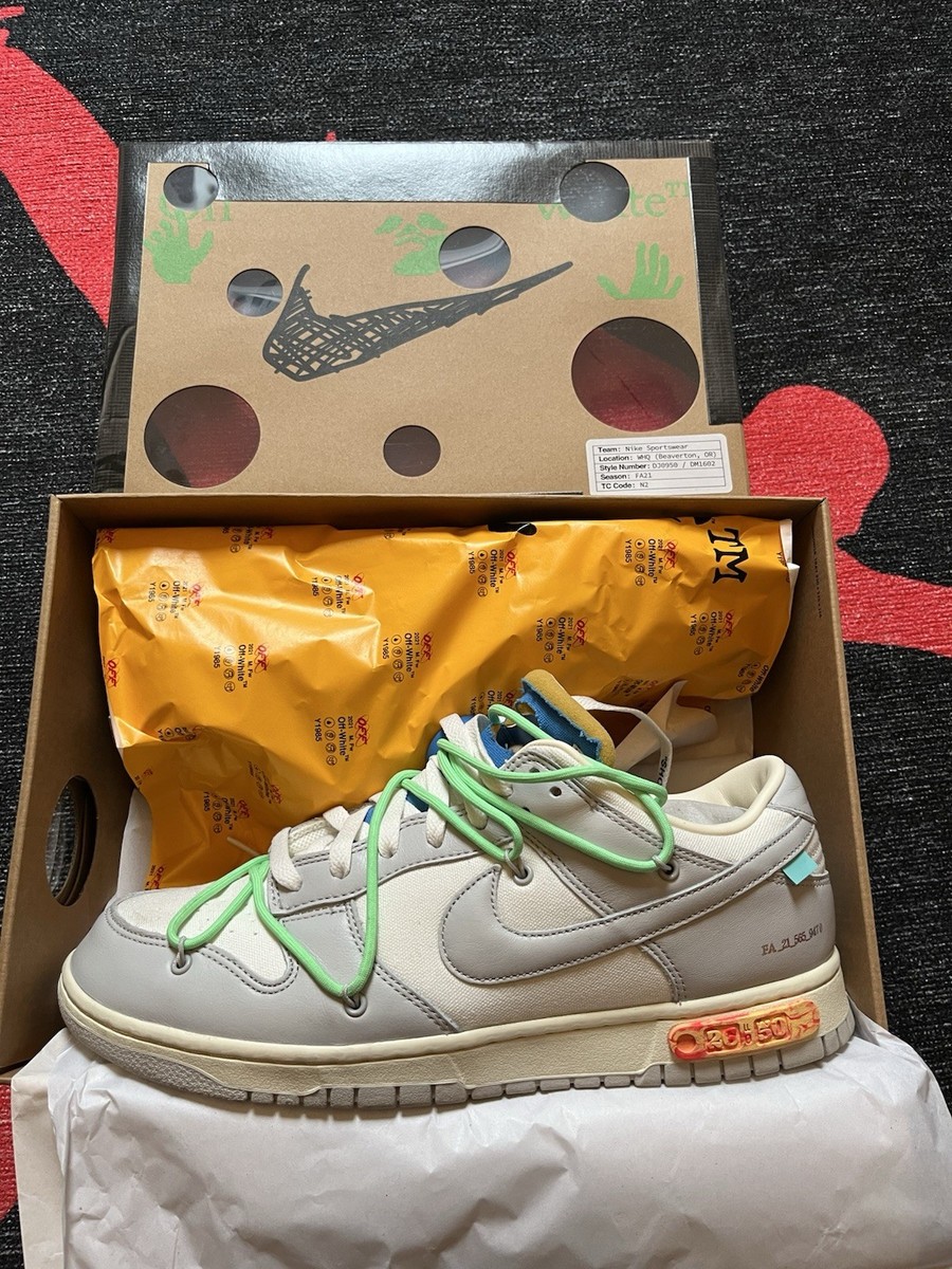 off-white x nike dunk low lot 26 Uk 11 *WORN ONCE* | eBay UK