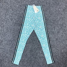NEW Adidas Essentials Leggings 3 Stripe Animal Print Leggings 45 IY5008 Size XS