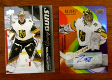 21-22 UD Logan Thompson Young Guns + Rare Allure Full Rainbow Auto Rookie SF-94!