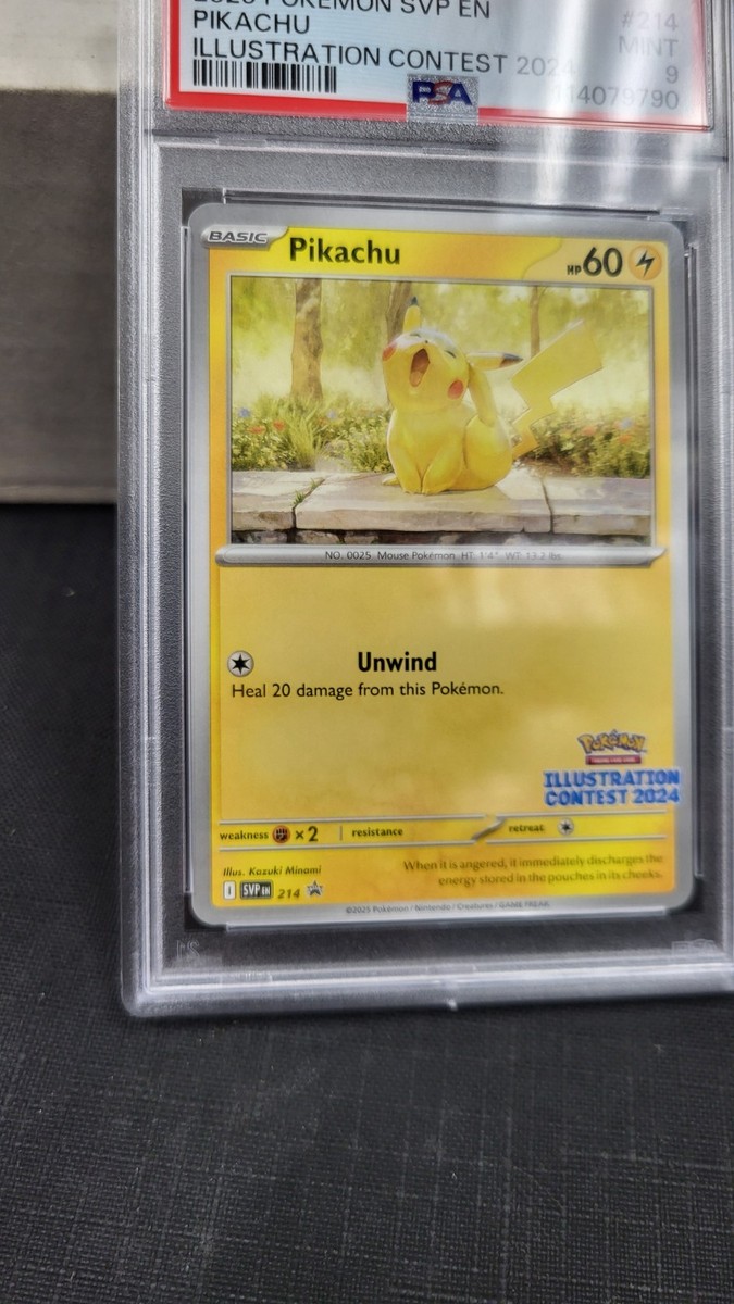 PSA9 ピカチュウ　ILLUSTRATION CONTEST 2024 2025 PIKACHU ILLUSTRATION CONTEST 2024 SVP PROMO POKEMON PSA