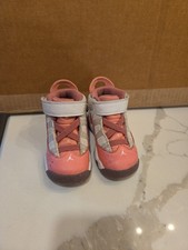 Nike Air Jordan 6 Ring Pink White Toddler 323420 616 Sneaker Size 6C