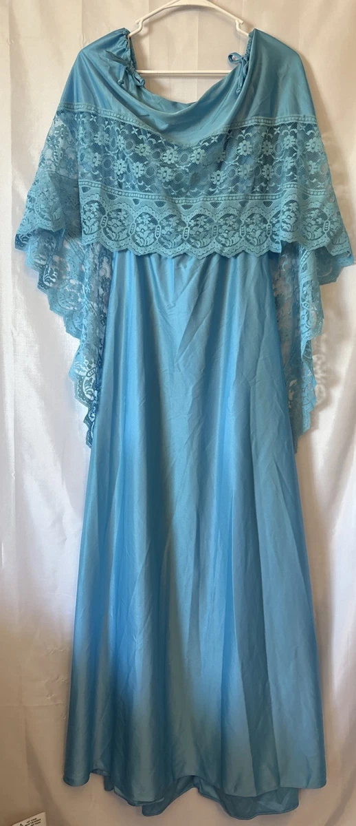 Lace Blue 1970s Vintage Dresses for Women for sale | eBay